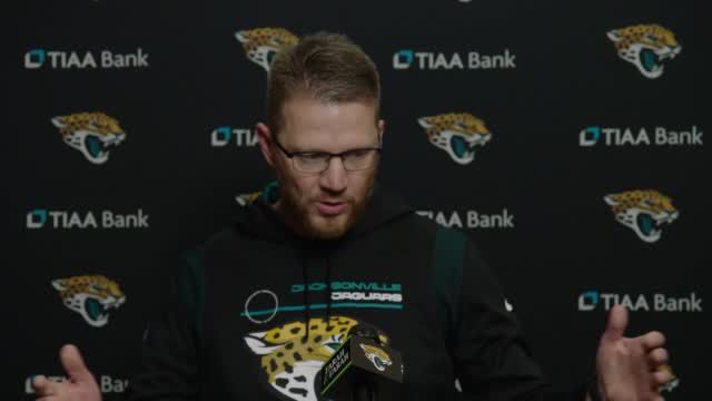 Watch now: Former Badgers quarterback Darrell Bevell's first press conference as interim coach of the Jacksonville Jaguars